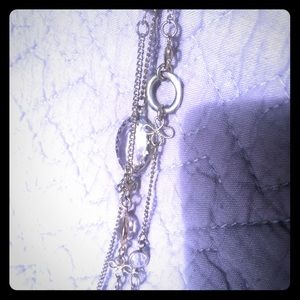 Triple Strand Fashion Necklace.
